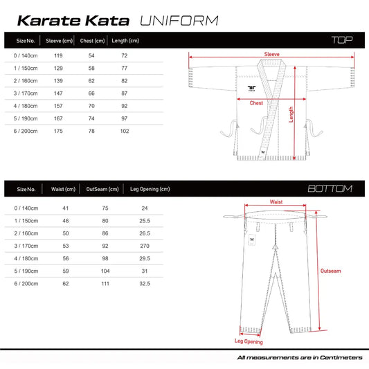 Deluxe Karate Kata Uniform 14 OZ