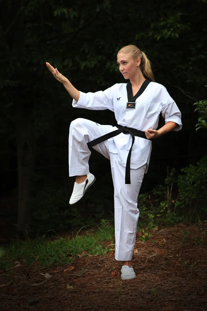 Premium Sparring Uniform Black V-neck