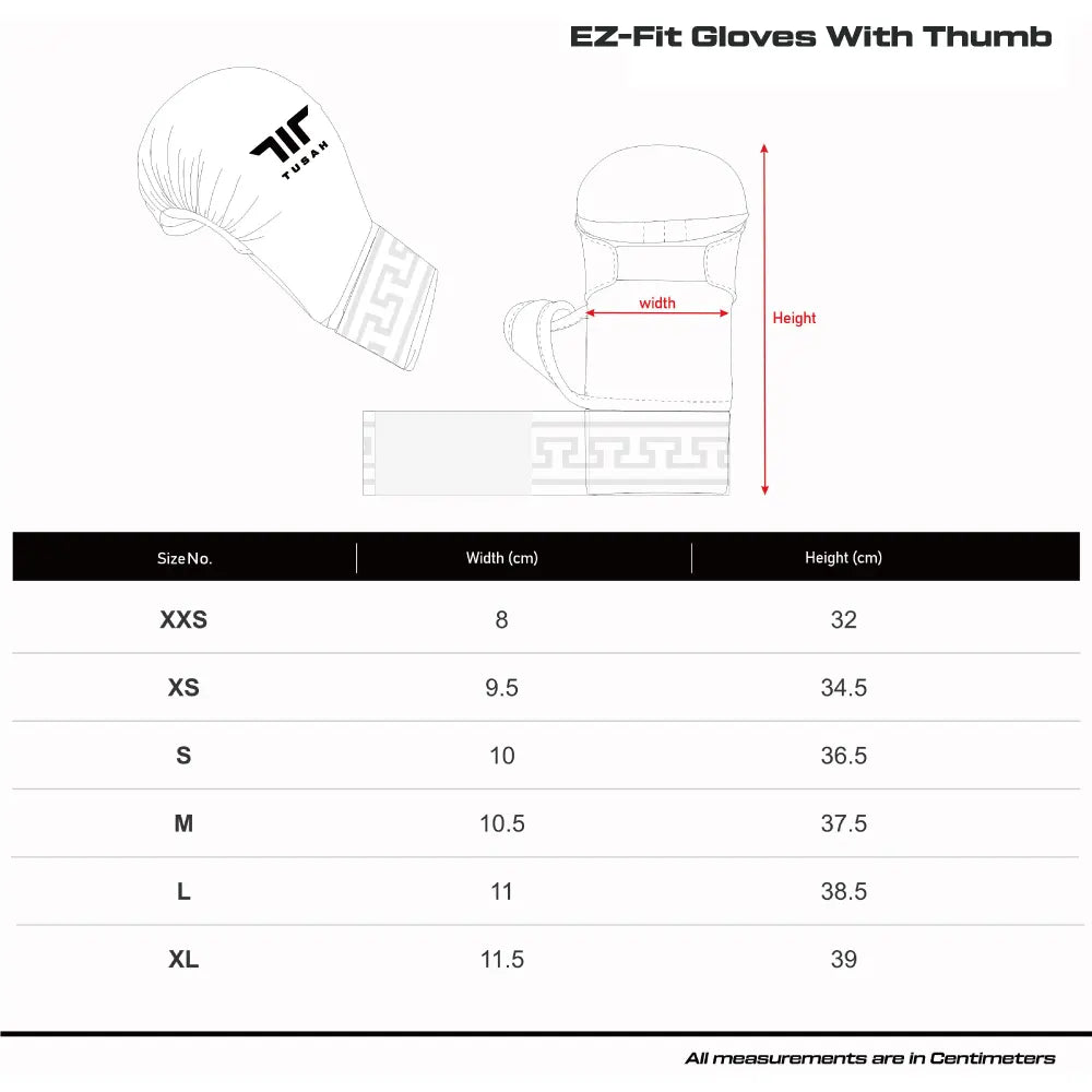EZ-Fit Karate Mitt with thumb