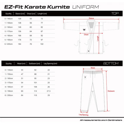 EZ-Fit Karate Kumite Uniform