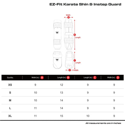 EZ-Fit Karate Shin & Instep Guard